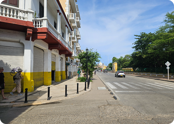 Espacio público intervenido en Getsemaní como parte del proyecto San Francisco Four Seasons en Cartagena